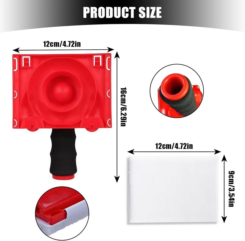 Bolsdoic Paint Edge Trimmer Plus 4 Replace Pads, Paint Pad Applicator, Corner Walls and Ceilings Pad Painter, Edge Painting Tool with Painter's Pad Refills for Baseboards, Windows, Doors - Image 2
